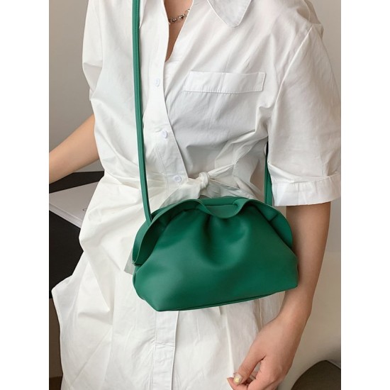 Falbala Pleated Solid Color Bags Accessories Falbala Pleated Solid Color Bags Accessories