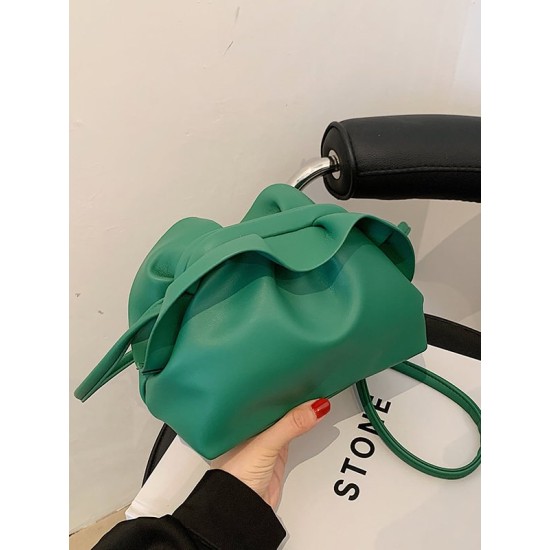 Falbala Pleated Solid Color Bags Accessories Falbala Pleated Solid Color Bags Accessories