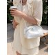 Falbala Pleated Solid Color Bags Accessories Falbala Pleated Solid Color Bags Accessories