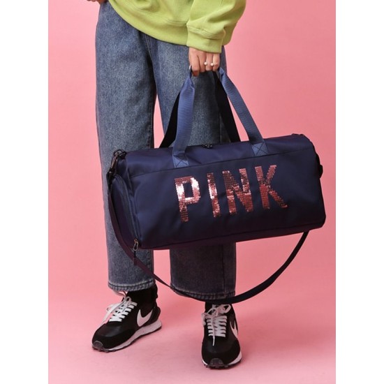 Sequined Letter Print Large-Capacity Outdoor Portable Travel Bag Sequined Letter Print Large-Capacity Outdoor Portable Travel Bag