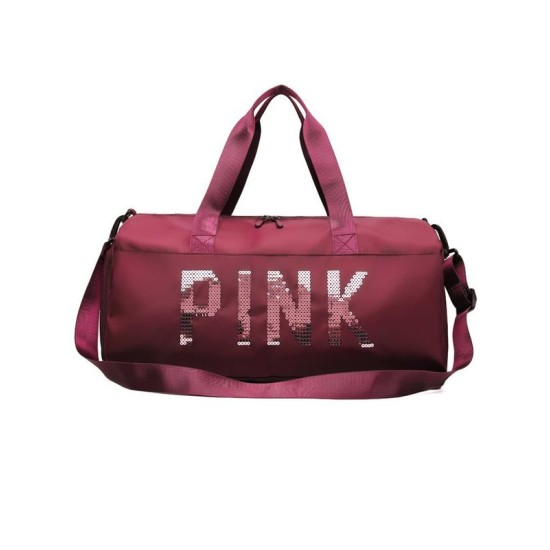Sequined Letter Print Large-Capacity Outdoor Portable Travel Bag Sequined Letter Print Large-Capacity Outdoor Portable Travel Bag