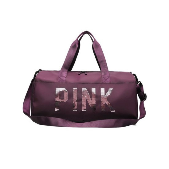 Sequined Letter Print Large-Capacity Outdoor Portable Travel Bag Sequined Letter Print Large-Capacity Outdoor Portable Travel Bag