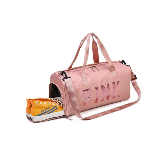 Sequined Letter Print Large-Capacity Outdoor Portable Travel Bag Sequined Letter Print Large-Capacity Outdoor Portable Travel Bag