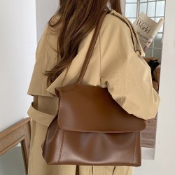 Casual Simple Chic Solid Color Shoulder Bag