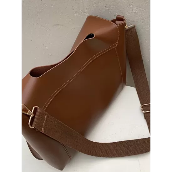 Casual Simple Chic Solid Color Shoulder Bag Casual Simple Chic Solid Color Shoulder Bag