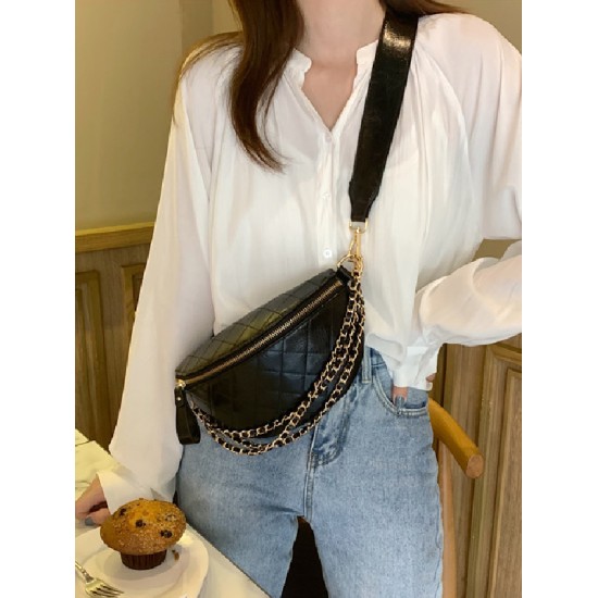 Cool Chic Chains Zipper Sling Bag Cool Chic Chains Zipper Sling Bag