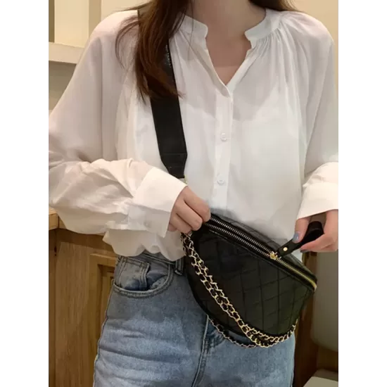Cool Chic Chains Zipper Sling Bag Cool Chic Chains Zipper Sling Bag