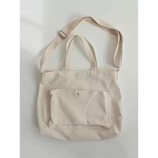 Simple Casual Solid Color Canvas Sling Bag Simple Casual Solid Color Canvas Sling Bag