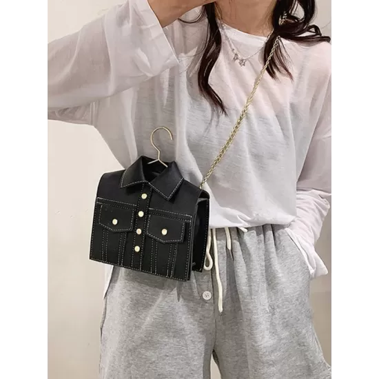 Original Stylish PU Contrast Color Shoulder Bag Accessories Original Stylish PU Contrast Color Shoulder Bag Accessories