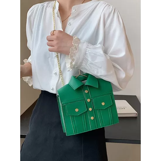 Original Stylish PU Contrast Color Shoulder Bag Accessories Original Stylish PU Contrast Color Shoulder Bag Accessories