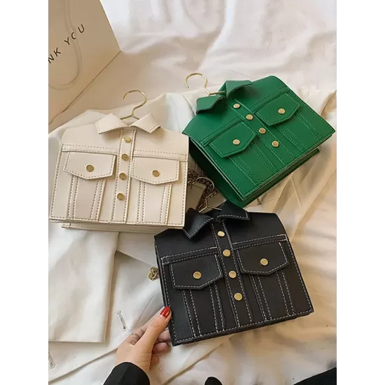 Original Stylish PU Contrast Color Shoulder Bag Accessories Original Stylish PU Contrast Color Shoulder Bag Accessories