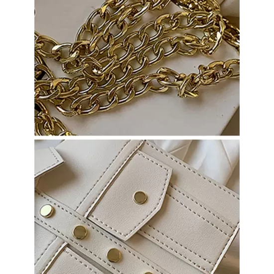 Original Stylish PU Contrast Color Shoulder Bag Accessories Original Stylish PU Contrast Color Shoulder Bag Accessories