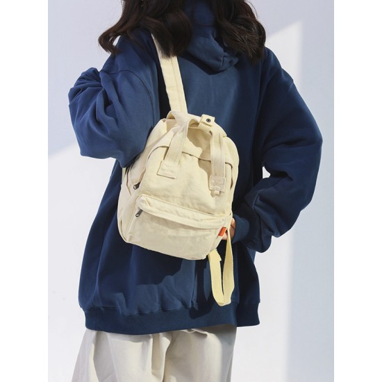 Simple Casual 5 Colors Canvas Backpack Simple Casual 5 Colors Canvas Backpack
