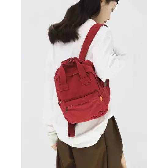 Simple Casual 5 Colors Canvas Backpack Simple Casual 5 Colors Canvas Backpack