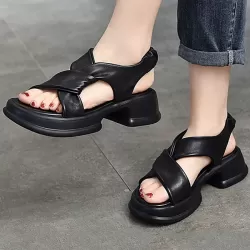 Open Toe Sandals Platform Shoes