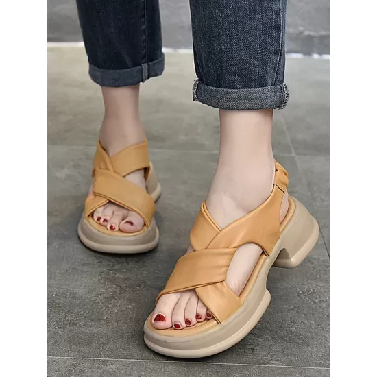 Open Toe Sandals Platform Shoes Open Toe Sandals Platform Shoes
