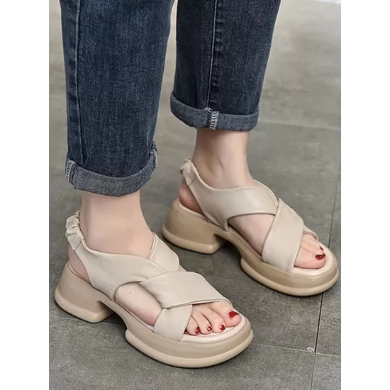 Open Toe Sandals Platform Shoes Open Toe Sandals Platform Shoes