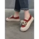 Contrast Color Lace-Up Platform Shoes Casual Shoes Contrast Color Lace-Up Platform Shoes Casual Shoes