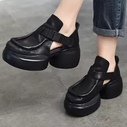Closed-Toe Sandals Platform Shoes