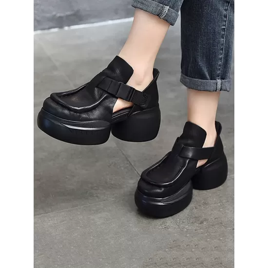 Closed-Toe Sandals Platform Shoes Closed-Toe Sandals Platform Shoes