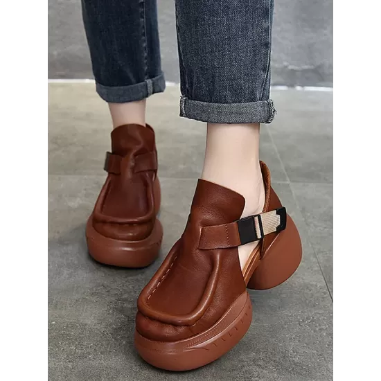 Closed-Toe Sandals Platform Shoes Closed-Toe Sandals Platform Shoes