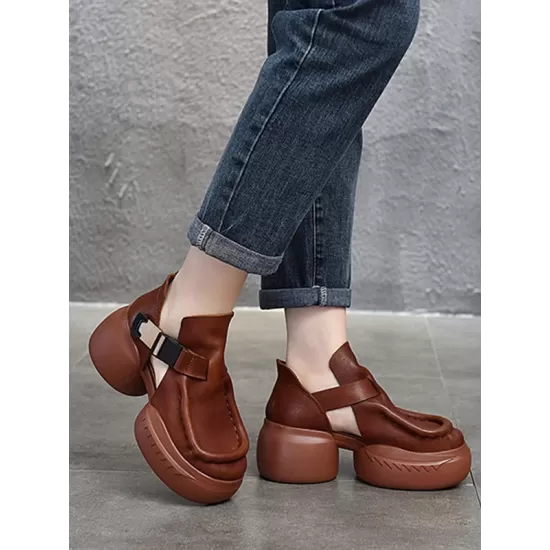 Closed-Toe Sandals Platform Shoes Closed-Toe Sandals Platform Shoes