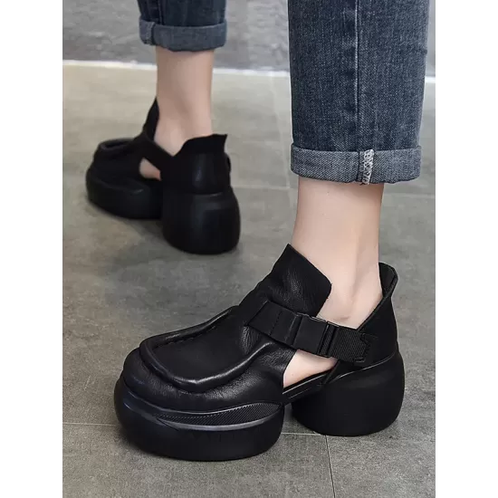 Closed-Toe Sandals Platform Shoes Closed-Toe Sandals Platform Shoes