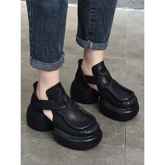 Closed-Toe Sandals Platform Shoes Closed-Toe Sandals Platform Shoes