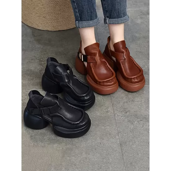 Closed-Toe Sandals Platform Shoes Closed-Toe Sandals Platform Shoes