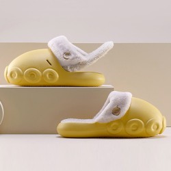 Warm Removable Washable Waterproof Thick-Soled Cotton Slippers
