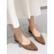 Contrast Color Houndstooth Pointed-Toe V-Cut Pumps Contrast Color Houndstooth Pointed-Toe V-Cut Pumps