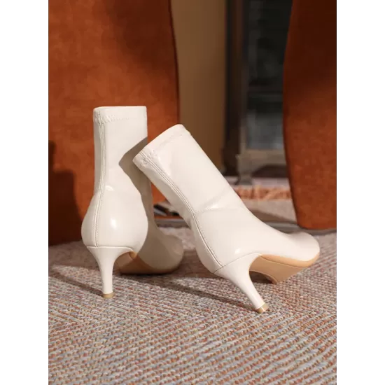 Pointed-Toe Split-Joint Sock Boots Boots Pointed-Toe Split-Joint Sock Boots Boots