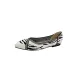 Contrast Color Hollow Pointed-Toe Split-Joint V-Cut Zebra-Stripe Flats Flat Shoes Contrast Color Hollow Pointed-Toe Split-Joint V-Cut Zebra-Stripe Flats Flat Shoes