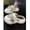 Hollow Round-Toe Slider Sandals Crocs