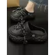 Hollow Round-Toe Slider Sandals Crocs Hollow Round-Toe Slider Sandals Crocs