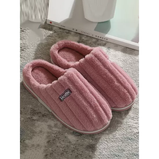 Indoor Warm Non-Slip Solid Color Slippers Indoor Warm Non-Slip Solid Color Slippers