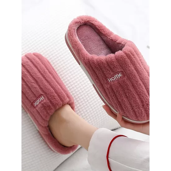 Indoor Warm Non-Slip Solid Color Slippers Indoor Warm Non-Slip Solid Color Slippers