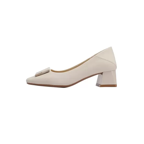 Elegant Square Buckle Chunky Square Mid Heel Shoes Elegant Square Buckle Chunky Square Mid Heel Shoes