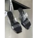 Square-Toe Transparent Sandals Pumps Square-Toe Transparent Sandals Pumps