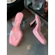 Square-Toe Transparent Sandals Pumps Square-Toe Transparent Sandals Pumps