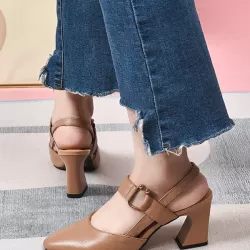 Closed-Toe Casual Shoes Pumps Sandals