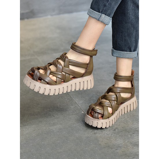 Casual Hollow Gladiator Shoes Platform Sandals Casual Hollow Gladiator Shoes Platform Sandals