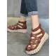 Casual Hollow Gladiator Shoes Platform Sandals Casual Hollow Gladiator Shoes Platform Sandals