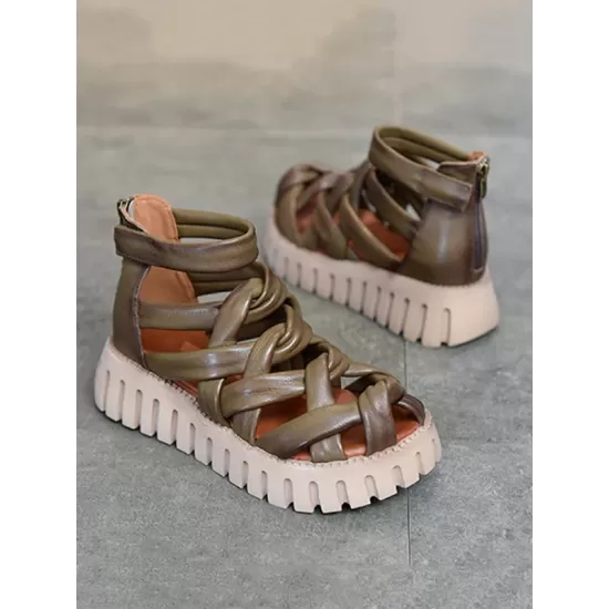 Casual Hollow Gladiator Shoes Platform Sandals Casual Hollow Gladiator Shoes Platform Sandals