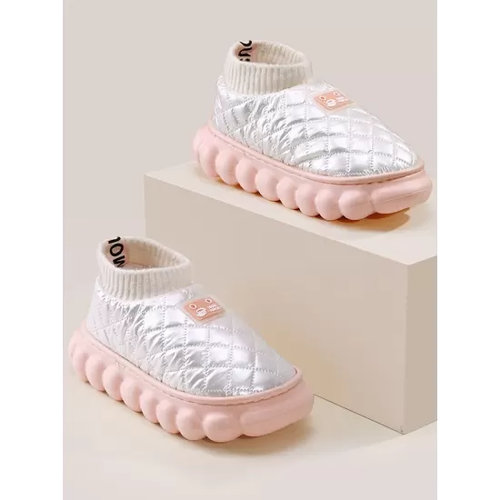 Warm Indoor Non-Slip Waterproof Soft Sole Padded Flat Shoes Warm Indoor Non-Slip Waterproof Soft Sole Padded Flat Shoes