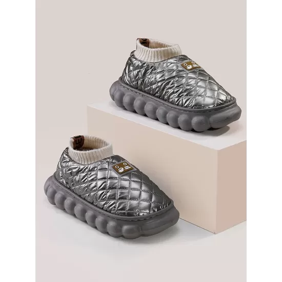 Warm Indoor Non-Slip Waterproof Soft Sole Padded Flat Shoes Warm Indoor Non-Slip Waterproof Soft Sole Padded Flat Shoes