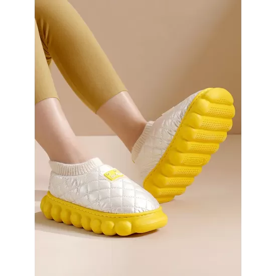 Warm Indoor Non-Slip Waterproof Soft Sole Padded Flat Shoes Warm Indoor Non-Slip Waterproof Soft Sole Padded Flat Shoes