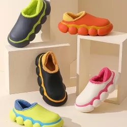 Fashion Casual Indoor Going Out Non-Slip Keep Warm Waterproof Flat Shoes