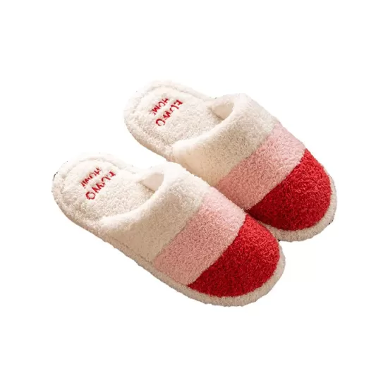 Indoor Non-Slip Keep Warm Striped Slippers Indoor Non-Slip Keep Warm Striped Slippers
