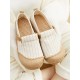 Straw Knitting Striped Flat Shoes Casual Shoes Straw Knitting Striped Flat Shoes Casual Shoes
